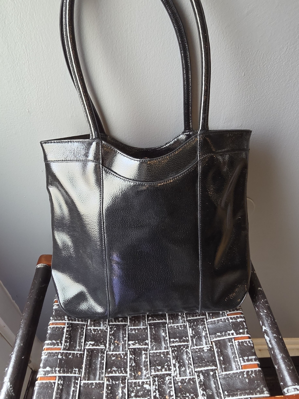 HOBO Black Leather Tote Bag